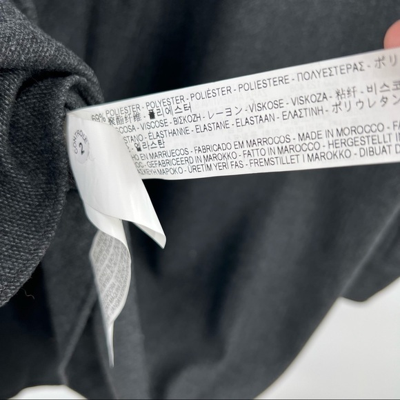 ZARA grey long sleeve collared shirt dress size M - Picture 7 of 7